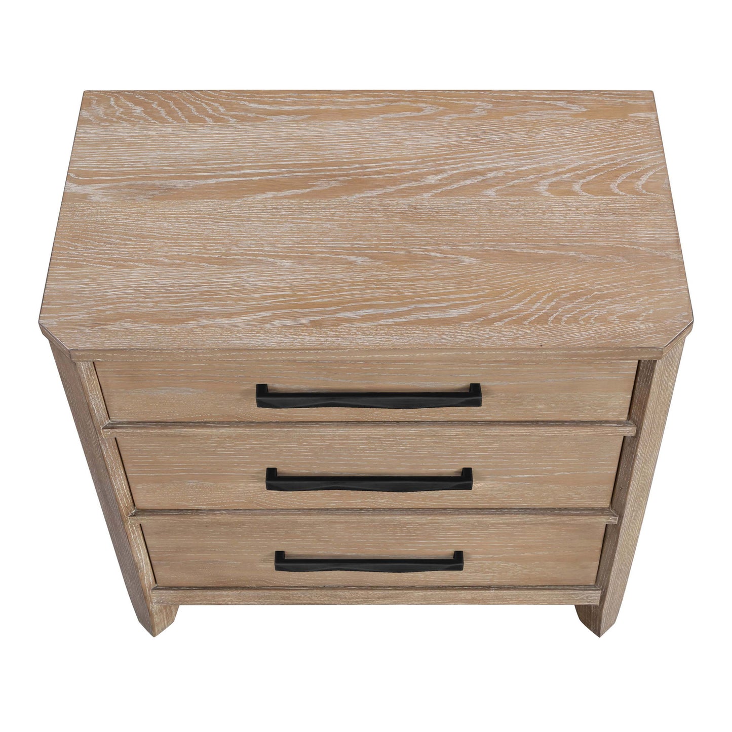 Breckenridge - 3 Drawer Nightstand With USB/C Port - Brown