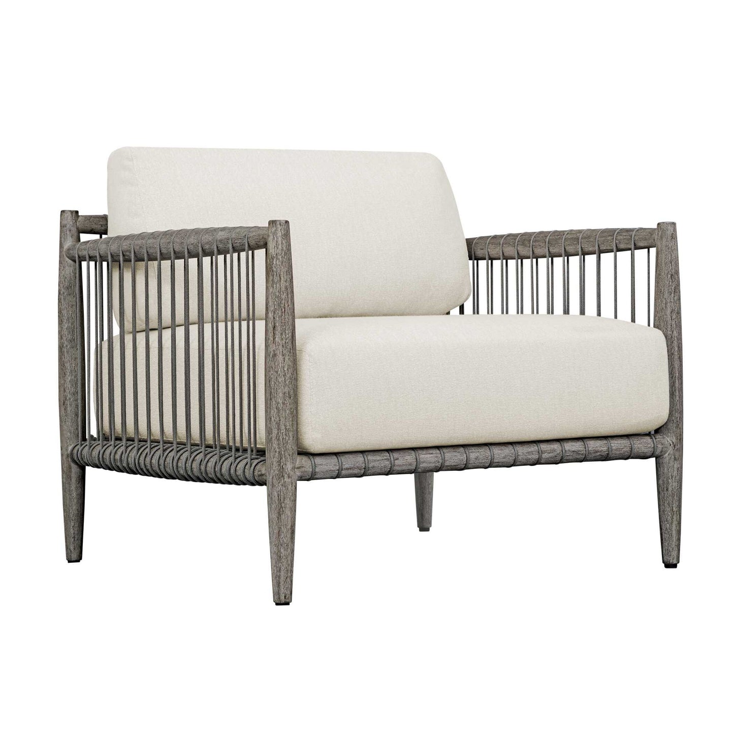Borneo - Outdoor Lounge Chair - White / Dark Gray