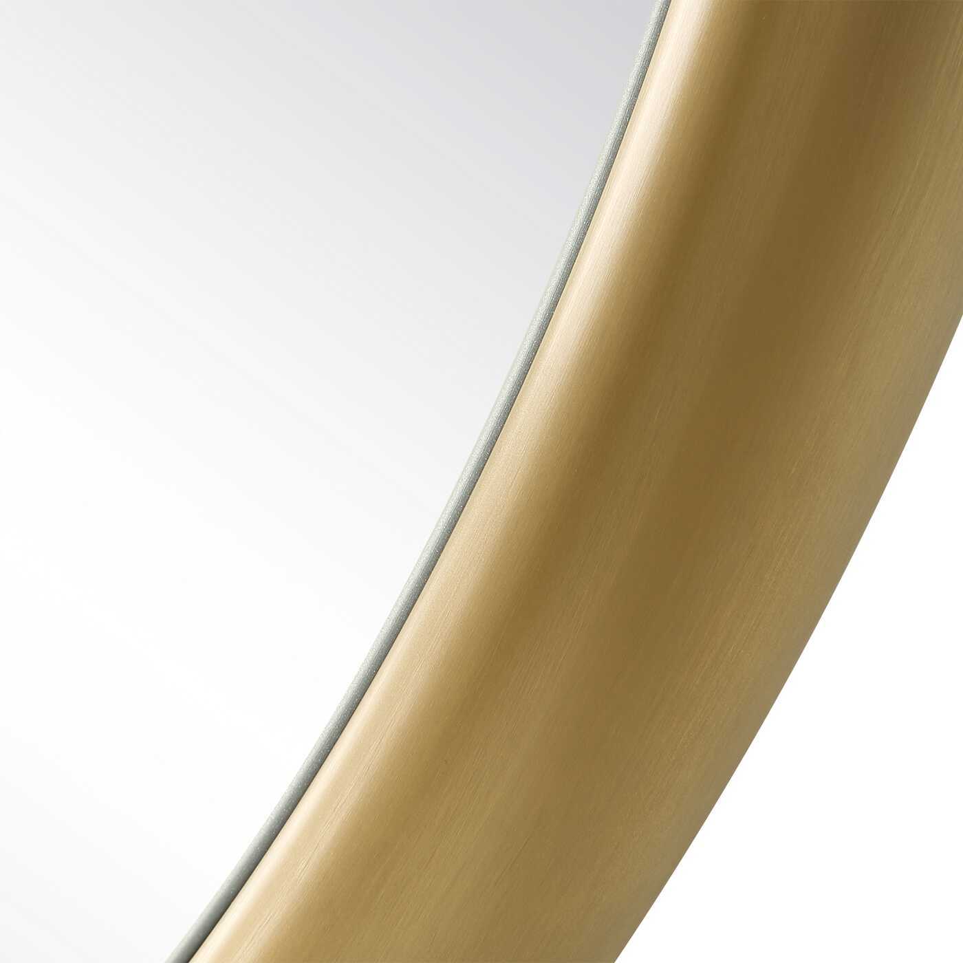 Atkinson - Modern Round Mirror - Brass