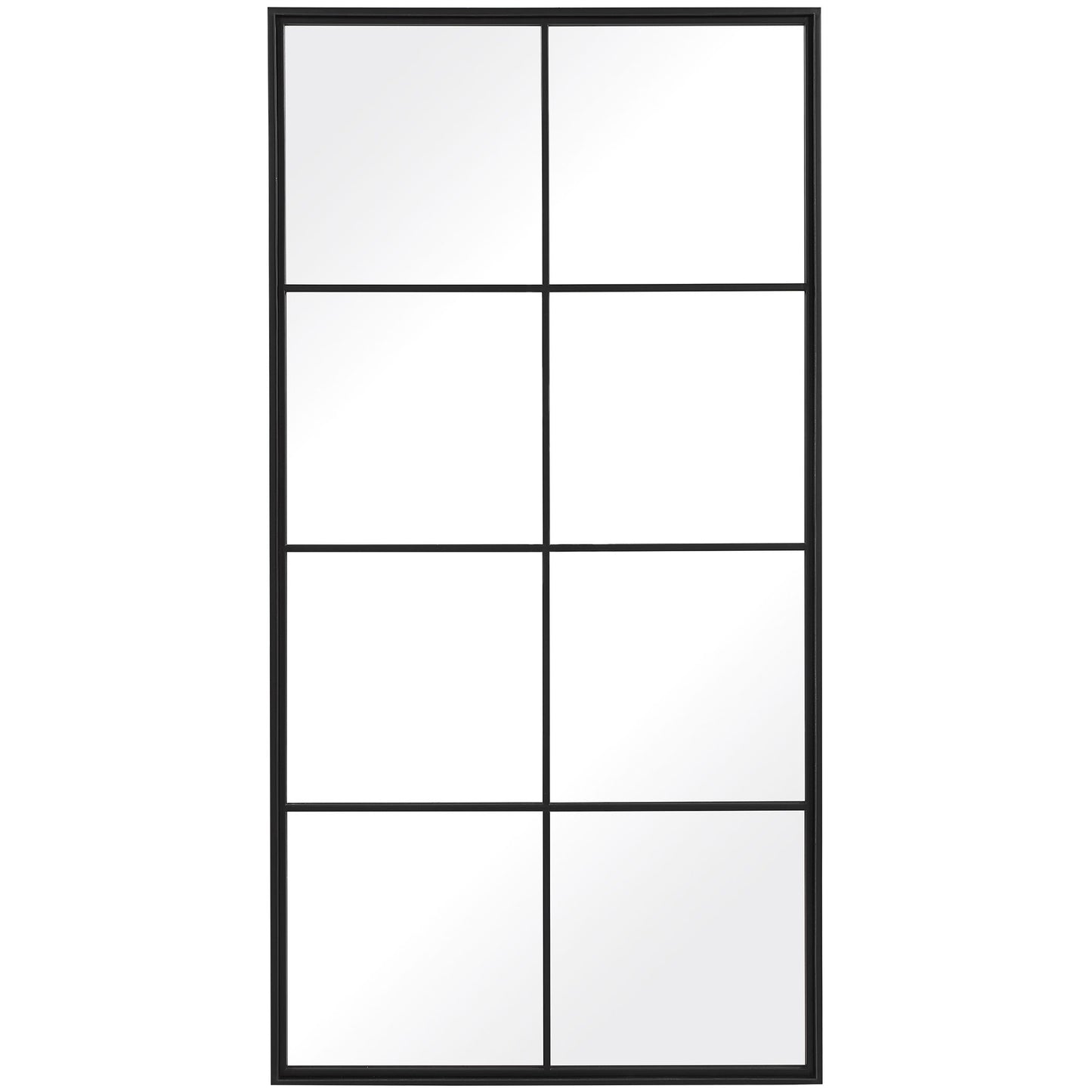 Rousseau - Iron Window Mirror - Black