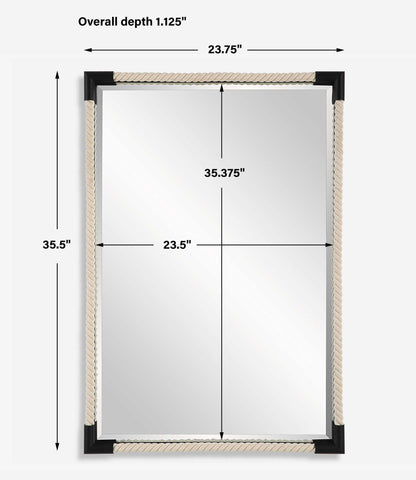 Marina - Rope Mirror - Beige