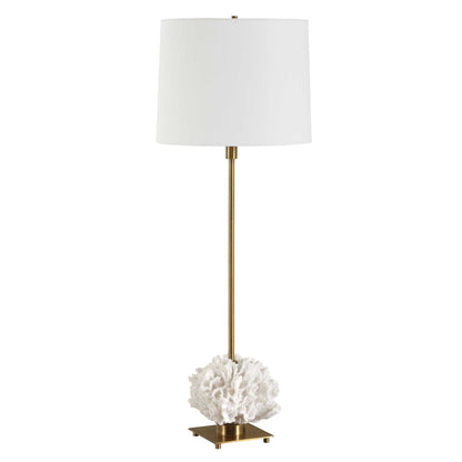 Caronia - Coral Buffet Lamp - Brass / Gold / White