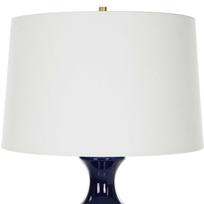 Coil - Sculpted Blue Table Lamp