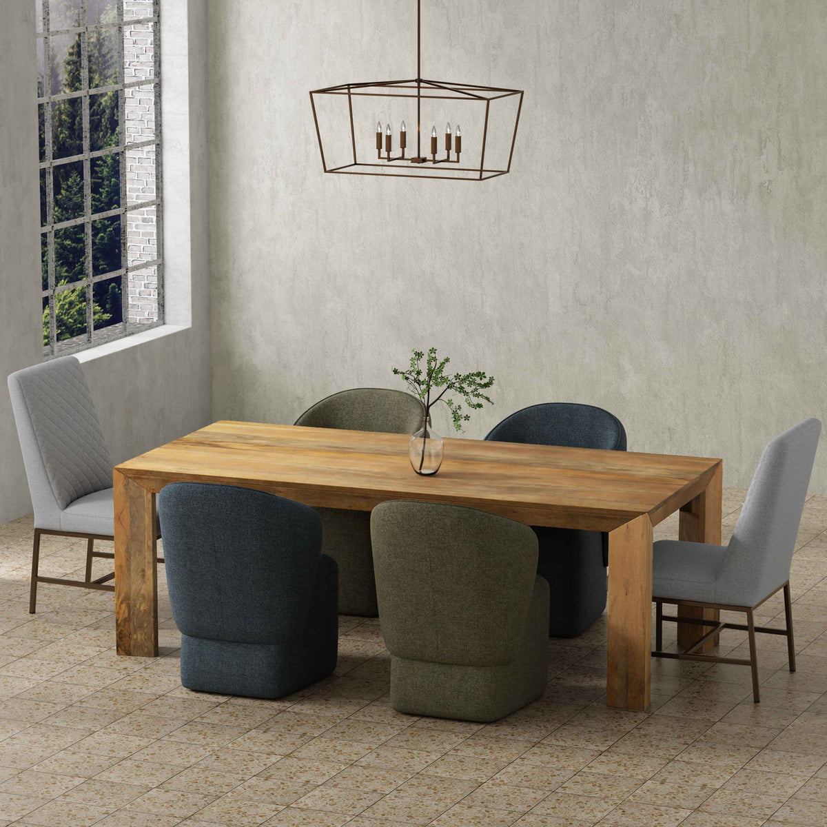 Crossings - Downtown Rectangular Dining Table - Amber