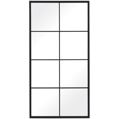 Rousseau - Iron Window Mirror - Black