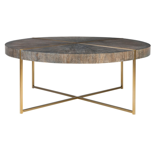 Taja - Round Coffee Table - Dark Brown