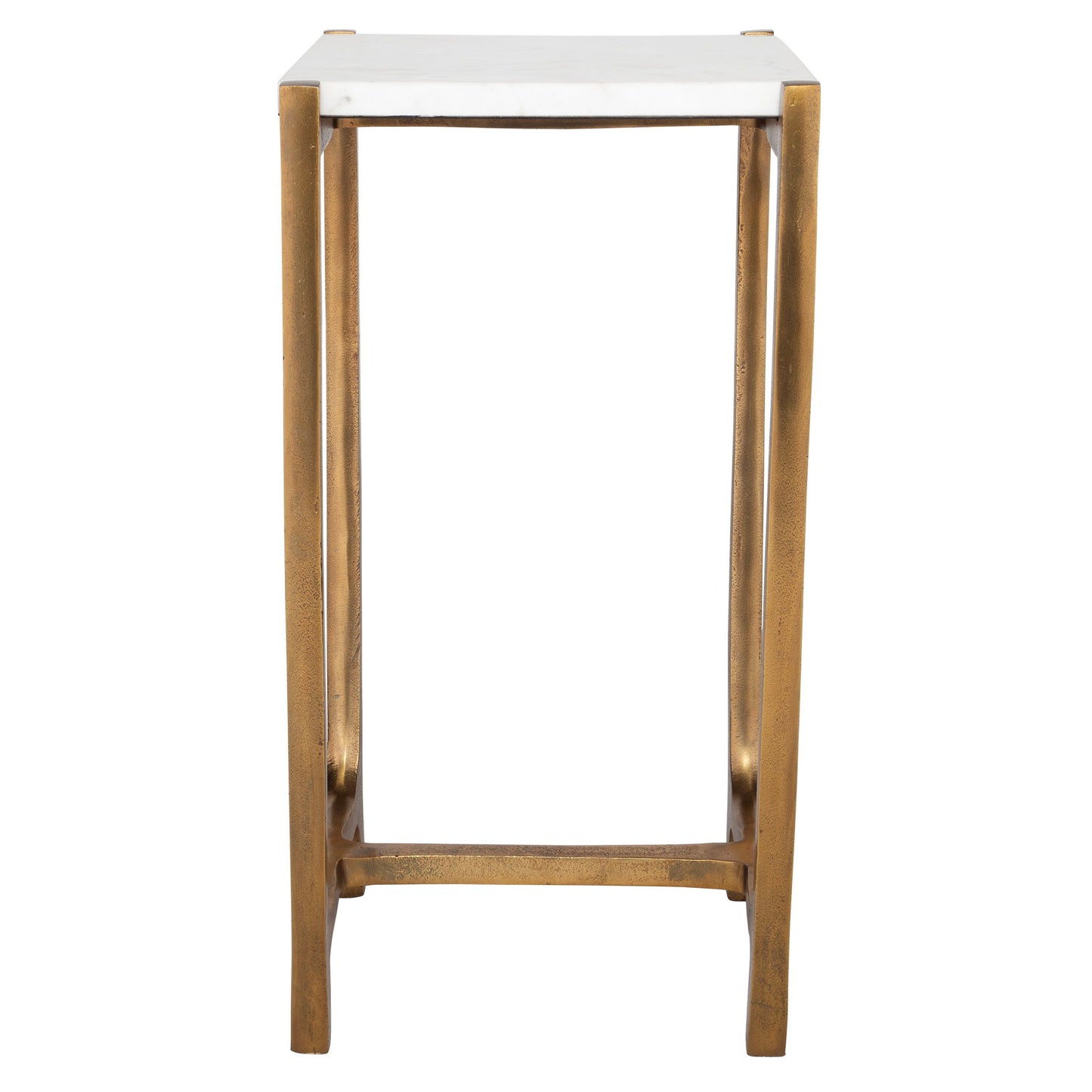 Affinity - White Marble Accent Table