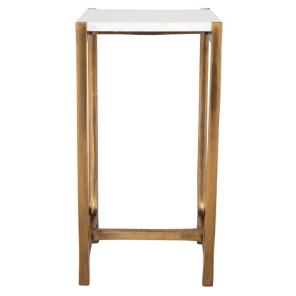 Affinity - White Marble Accent Table