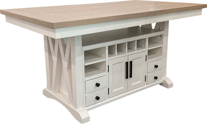 Americana Modern Dining - Island Counter Height Table - Cotton