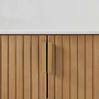 Arik - 4 Door Walnut Cabinet - Woodtone
