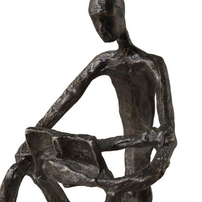 Sit Back Relax And Read - Iron Sculpture