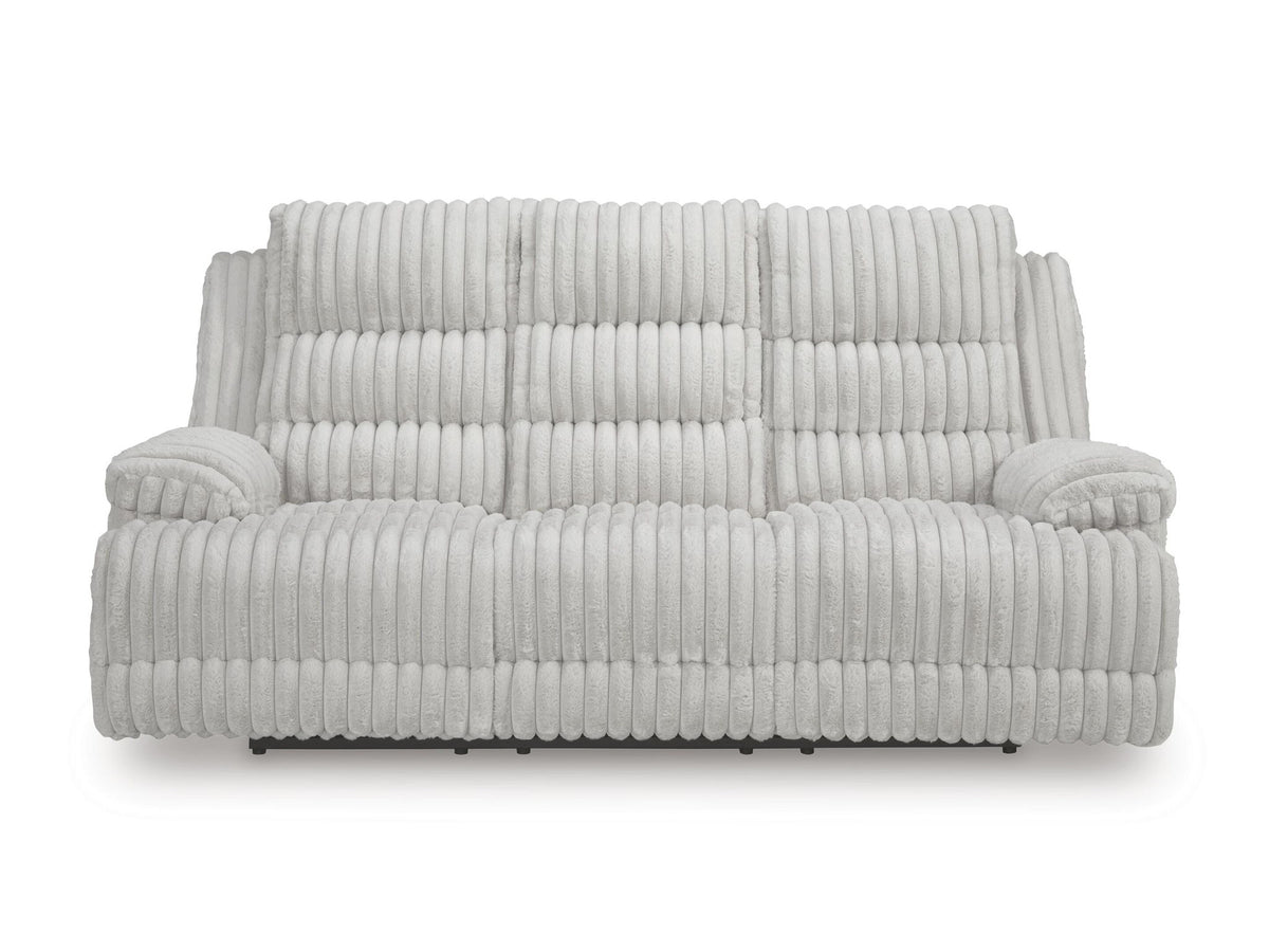 Rhines Falls - 2 Pc. - Power Reclining Sofa And Loveseat - Alloy