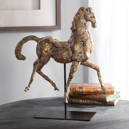 Caballo - Dorado Horse Sculpture - Gold