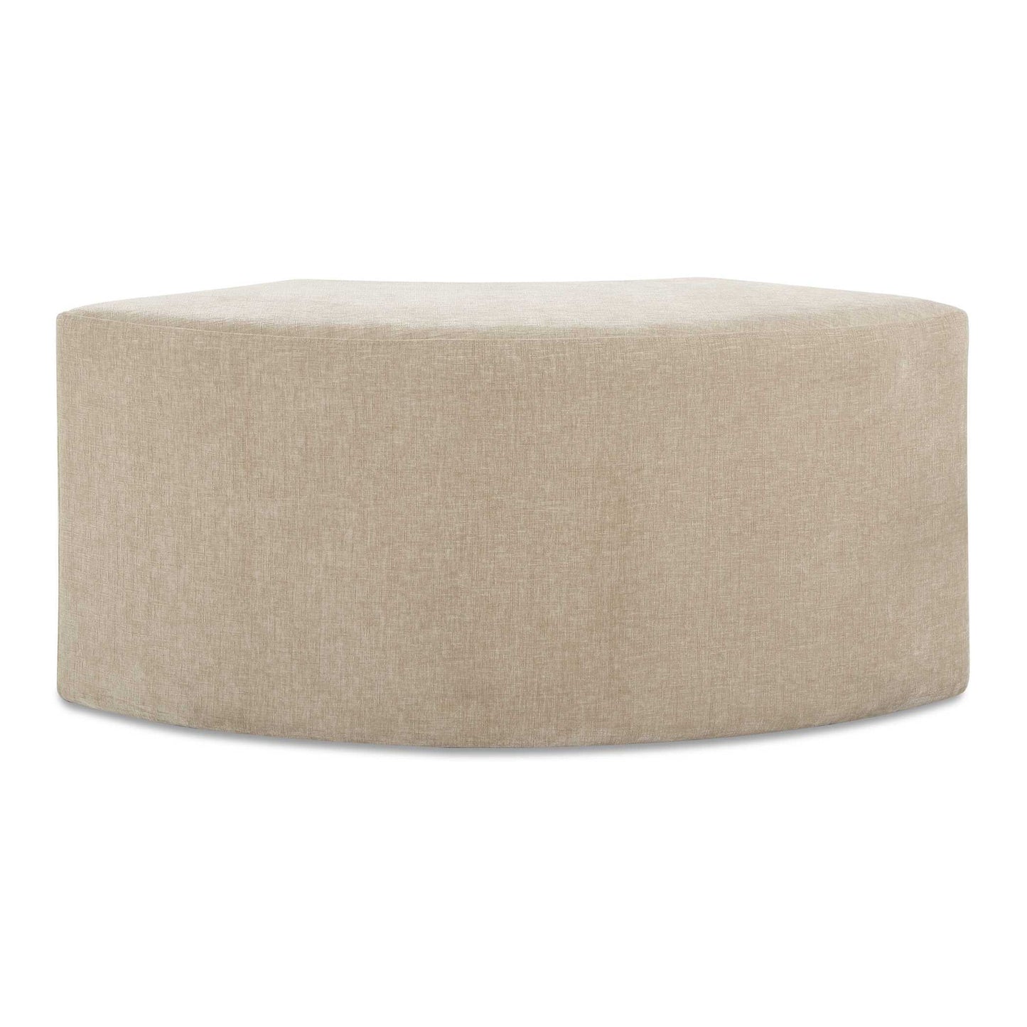 Khai - Rounded Plush Dining Bench - Brown