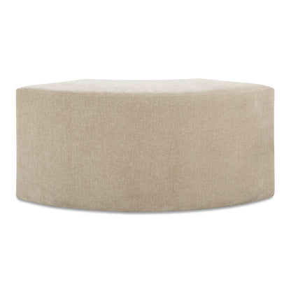 Khai - Rounded Plush Dining Bench - Brown