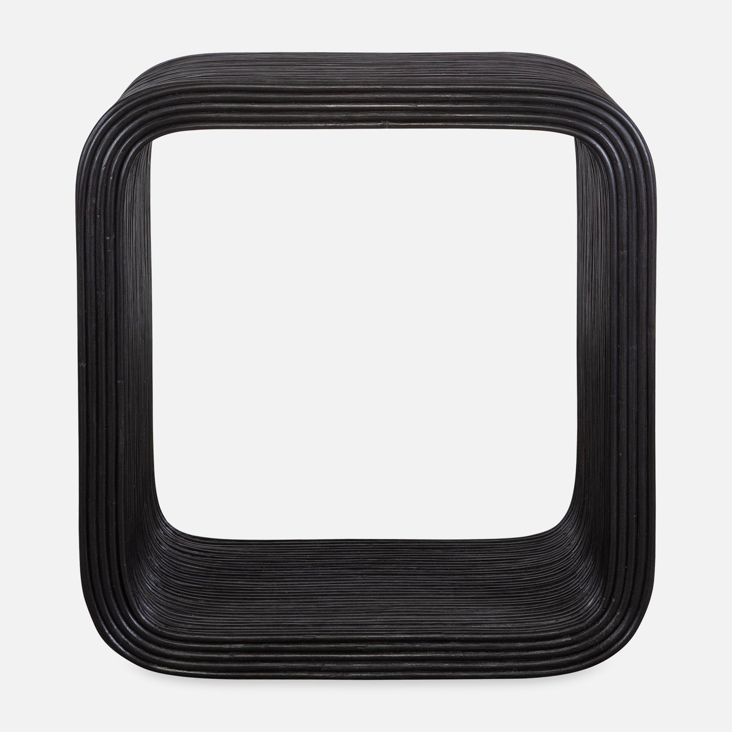 Compton - Rattan Side Table - Black