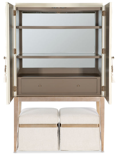 Melange - Dream Weaver Bar Cabinet - White