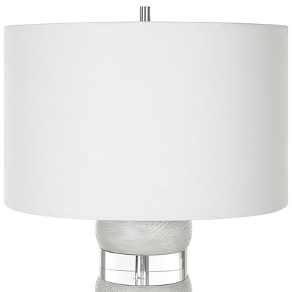 Band Together - Crystal & Wood Table Lamp