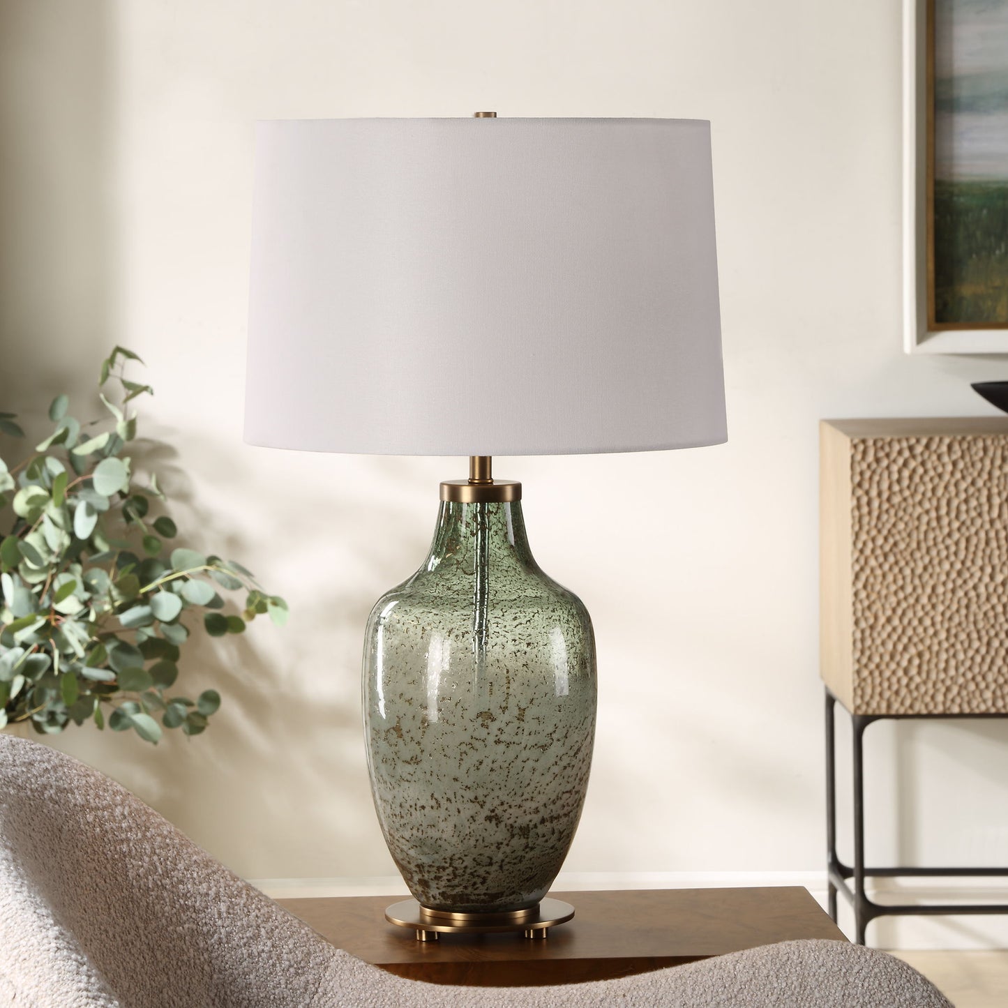 Chianti - Olive Glass Table Lamp