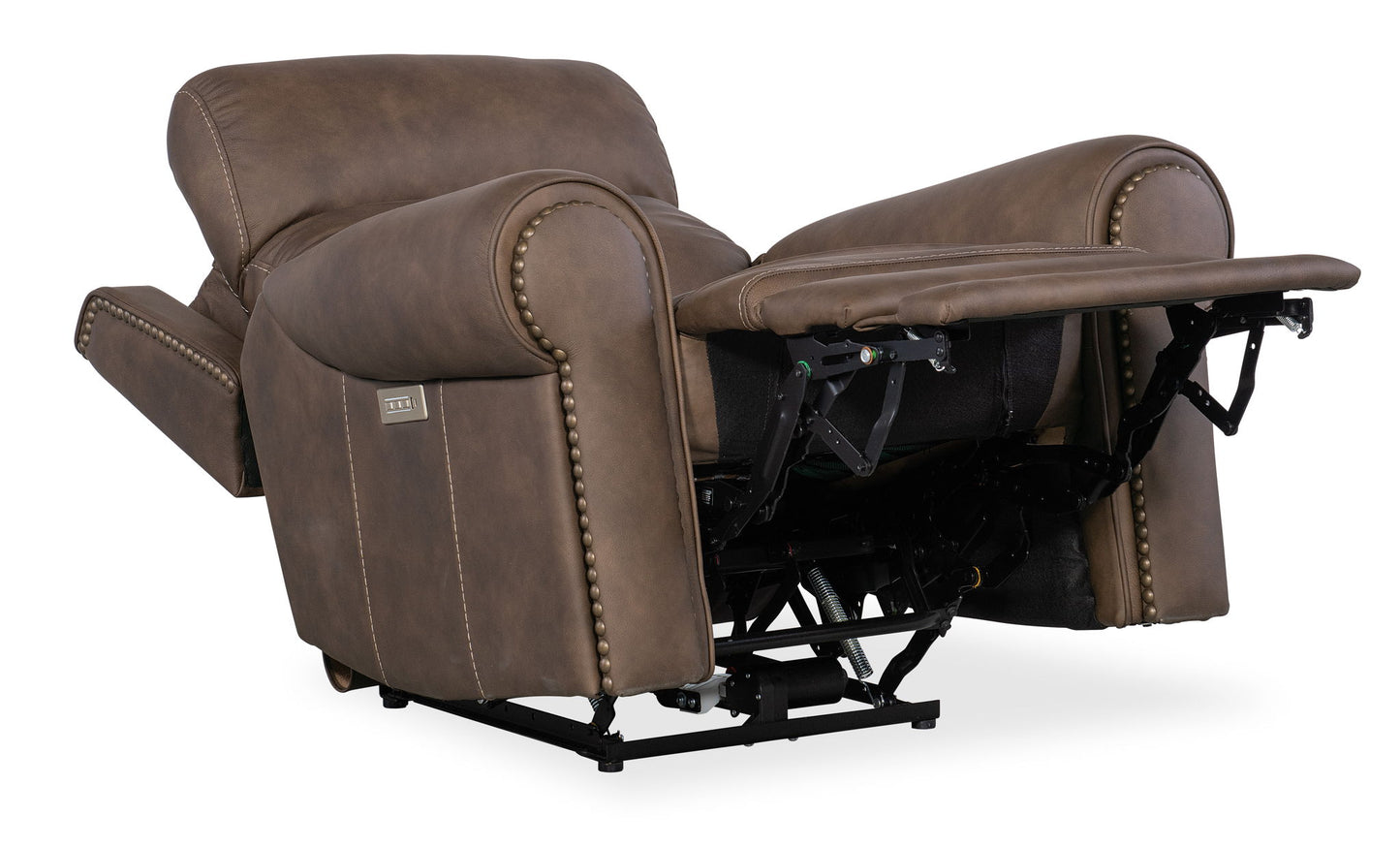 SS - Duncan Power Recliner With Power Headrest & Lumbar - Dark Brown