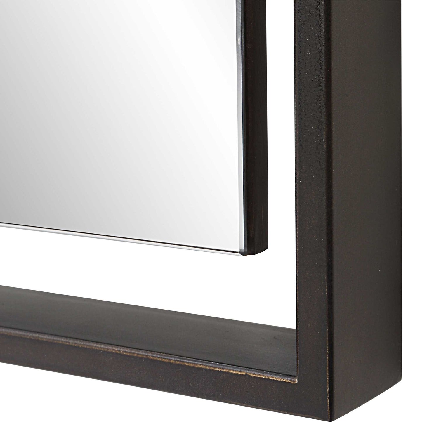 Egon - Rectangular Mirror - Black