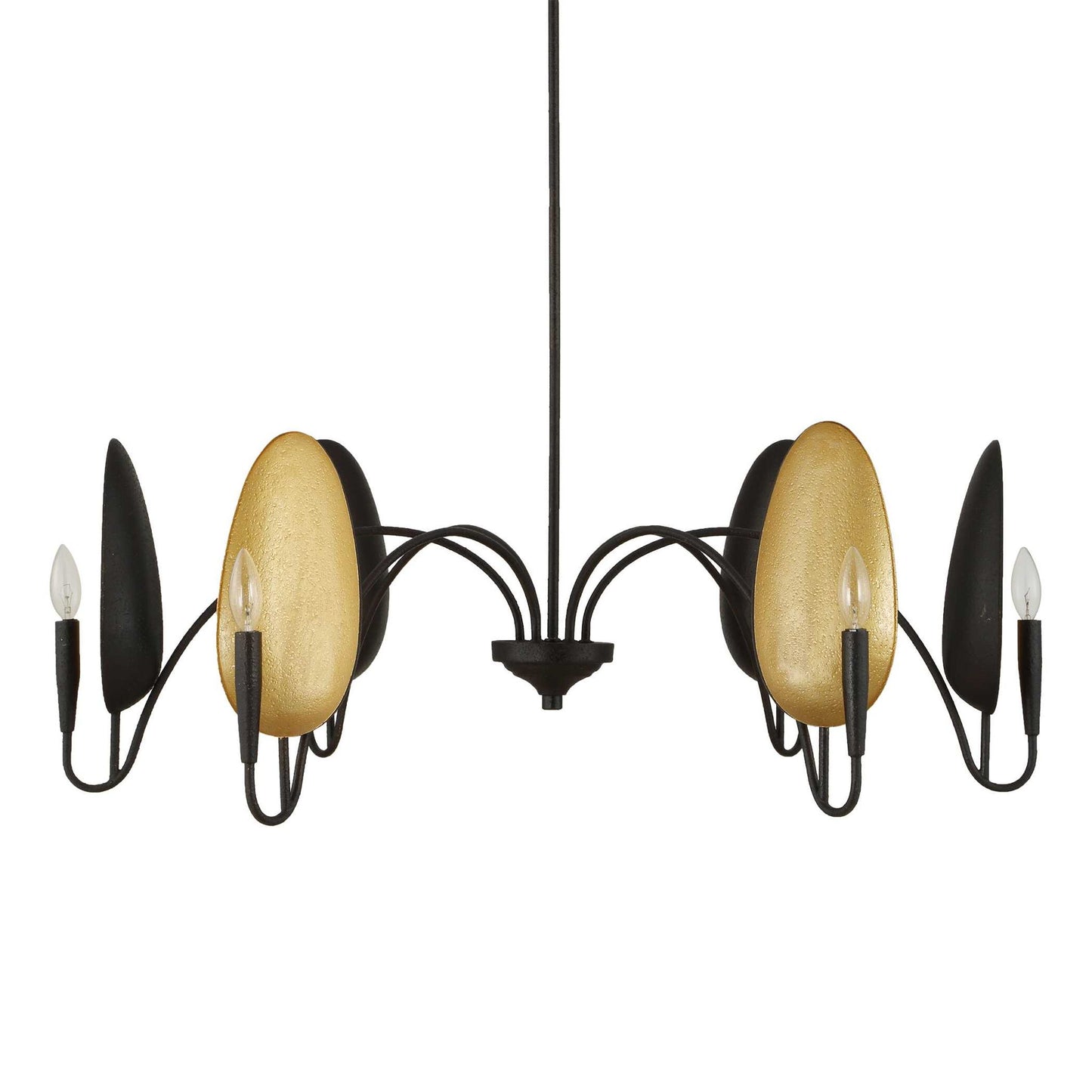 Warwick - 6 Light Chandelier - Matte Black