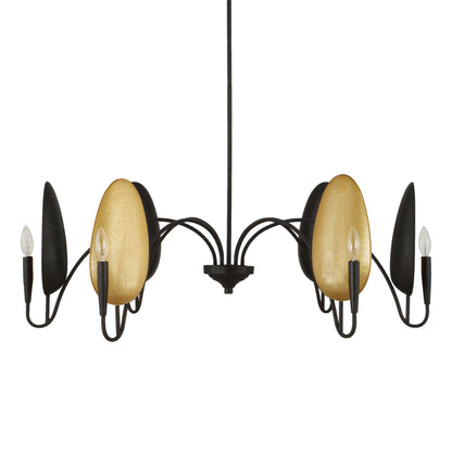 Warwick - 6 Light Chandelier - Matte Black