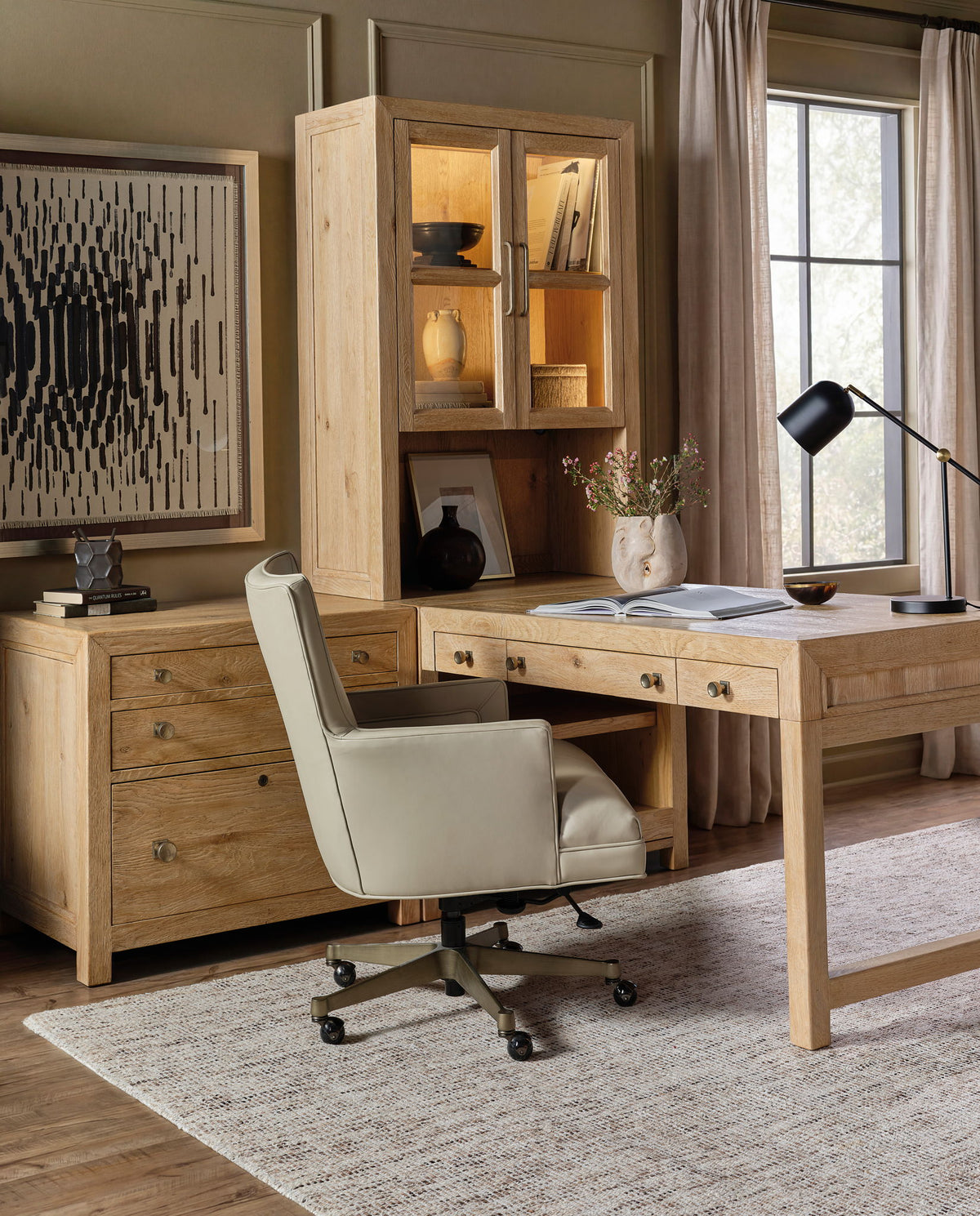 Driftwood - Open Shelf Cabinet