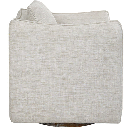 Corben - Swivel Armchair - Silver