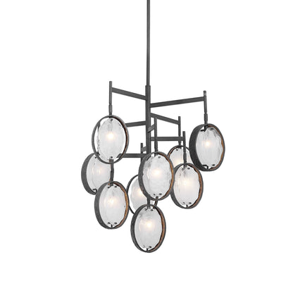 Maxin - 9 Light Chandelier - Dark Bronze