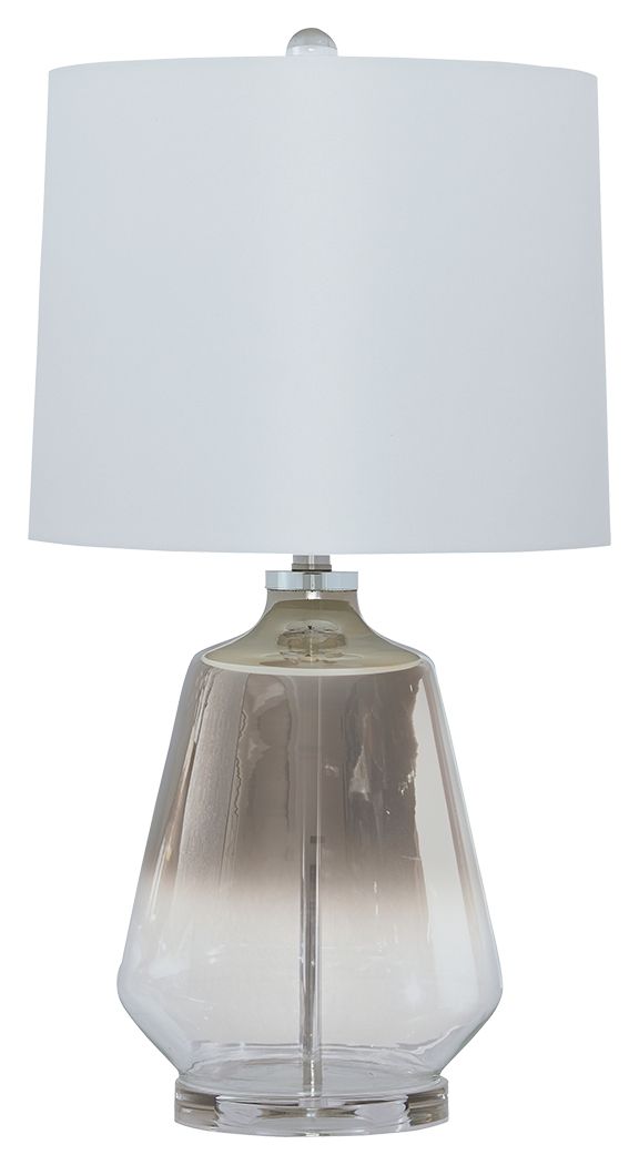 Jaslyn - Pearl Silver Finish - Glass Table Lamp