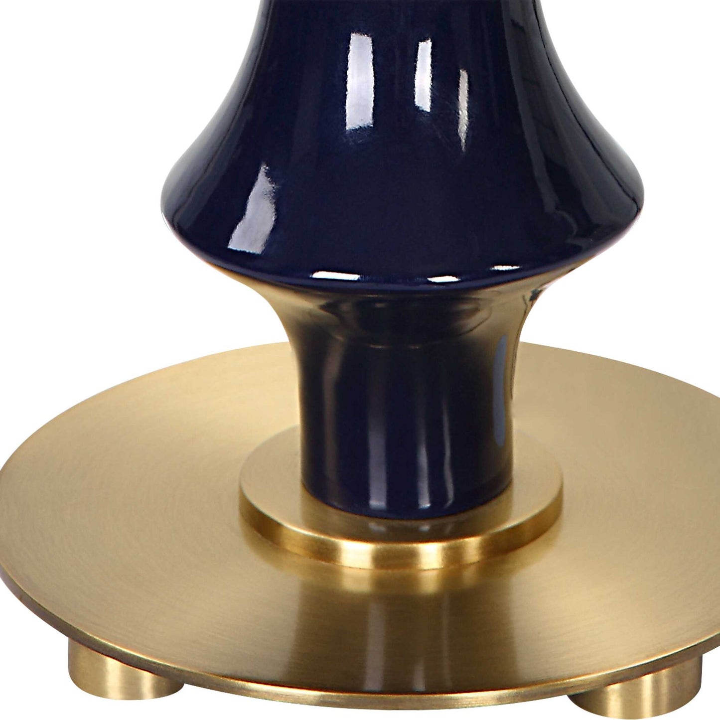 Coil - Sculpted Blue Table Lamp