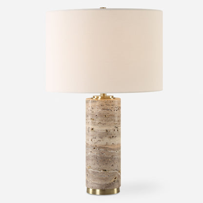 Cortado - Travertine Table Lamp