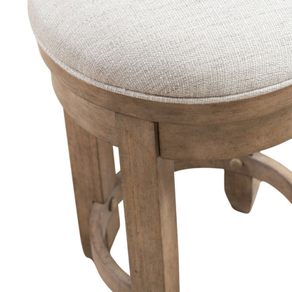 Millstone - Upholstered Console Swivel Stool (RTA) - Nutmeg
