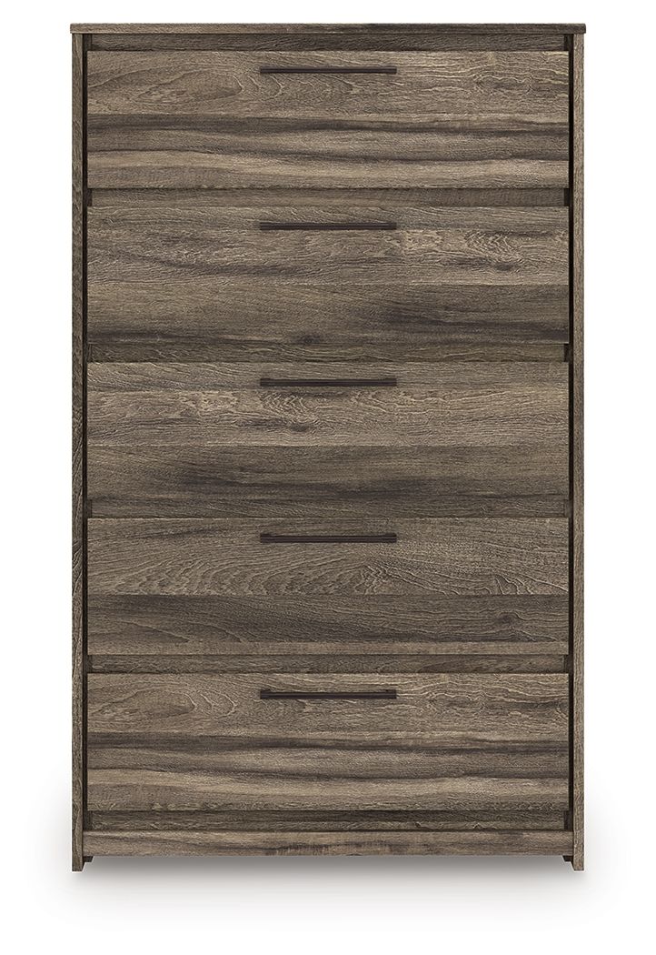 Elbrim - Five Drawer Chest - Brown