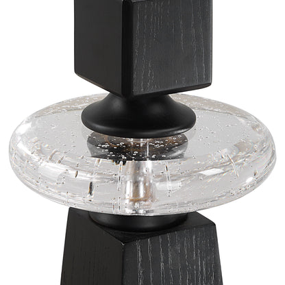 Ebon Glow - Floor Candleholders (Set of 2) - Black