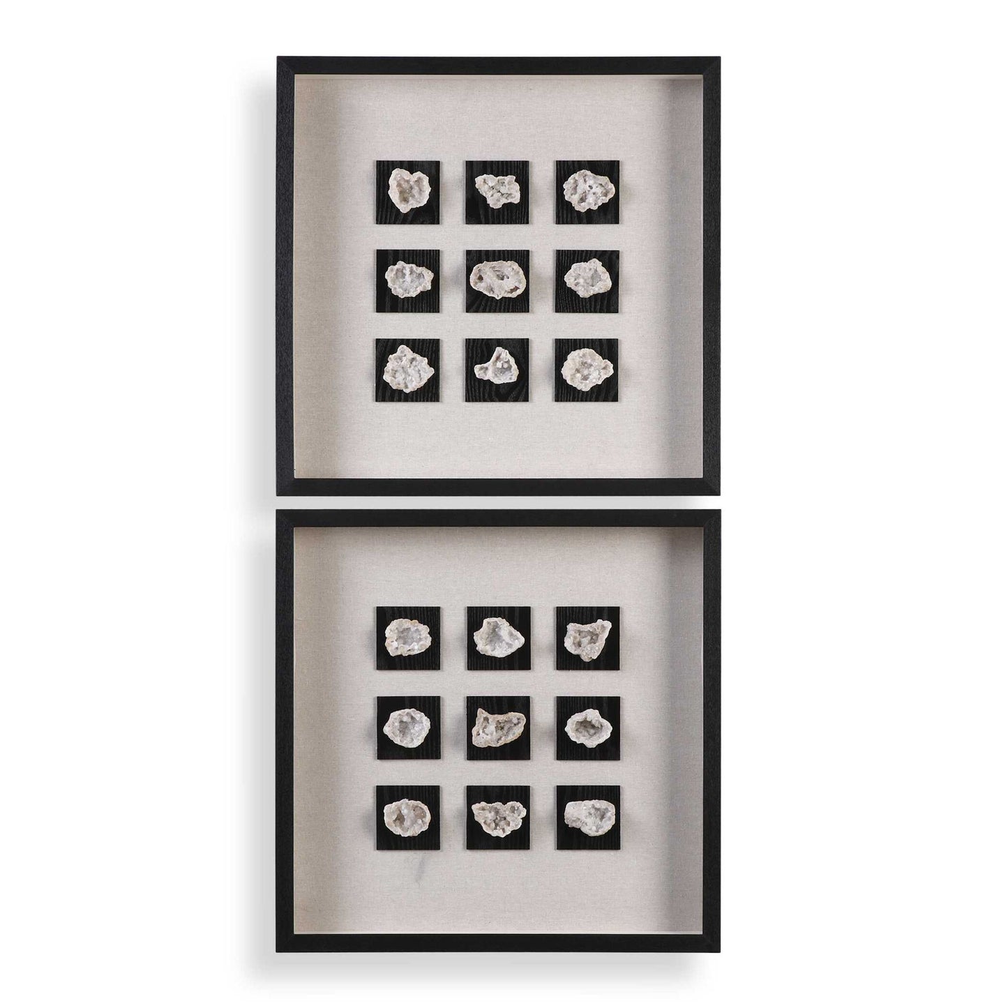 Geode - Linen Shadow Box - Black