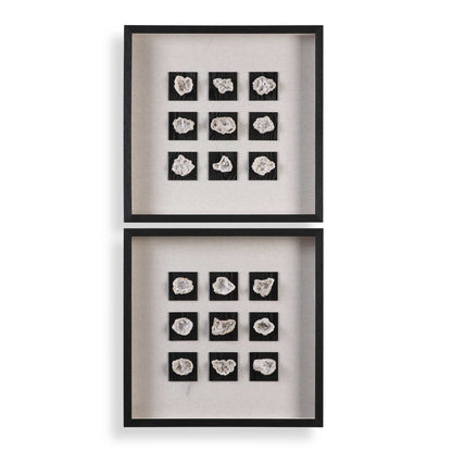 Geode - Linen Shadow Box - Black