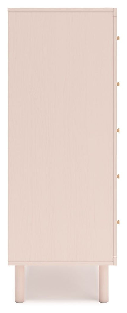 Wistenpine - Blush - Five Drawer Chest