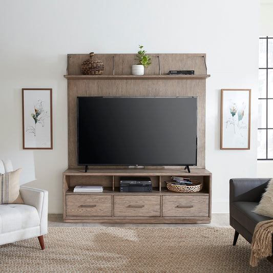 City Scape - Entertainment Center - Burnished Beige