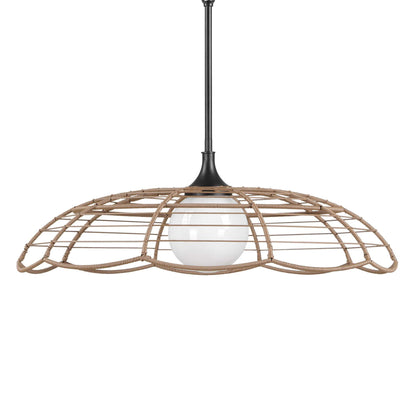 Lakeside - Indoor-Outdoor 1 Light Pendant - Black