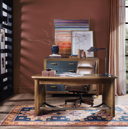 Melange - Romano Writing Desk - Light Brown