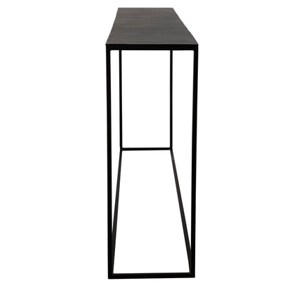 Coreene - Large Industrial Console Table - Black