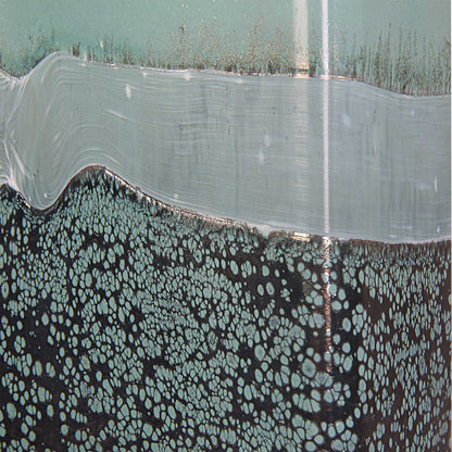 Fuze - Vases (Set of 2) - Aqua & Bronze