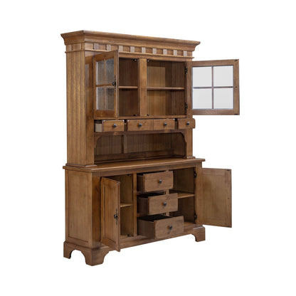 Treasures - Hutch & Buffet - Light Brown
