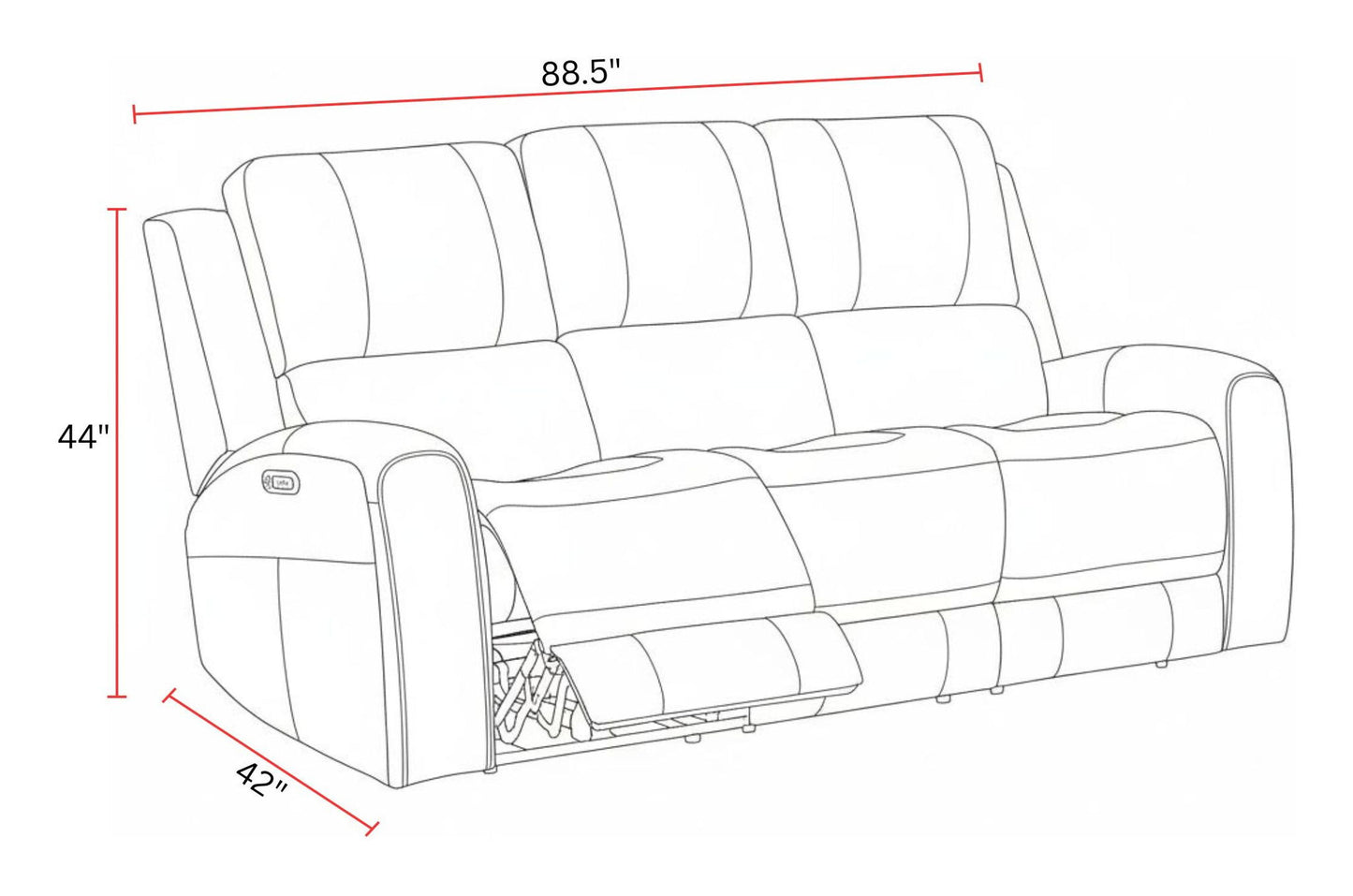 Belmont - Power Zero Gravity Sofa P3