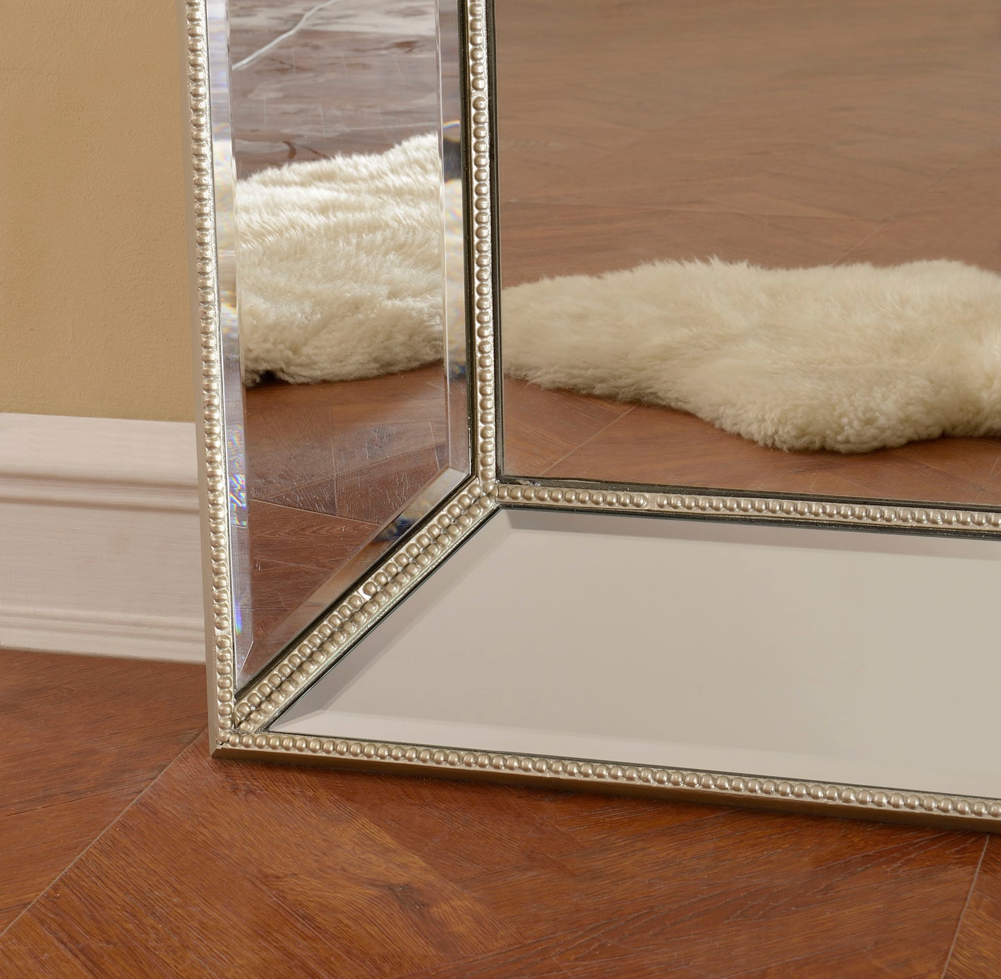 Tae - Rectangular Floor Mirror - Maria Champagne Gold