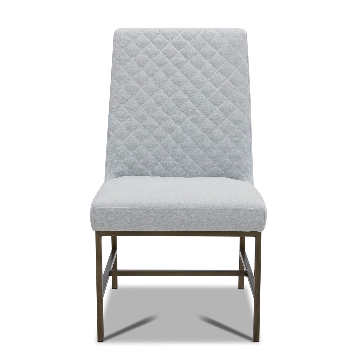 Crossings - Rectangular Dining Table With 4 Upholstered Chairs - Whitewash & Pearl Silver