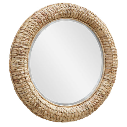 Twisted Seagrass - Round Mirror