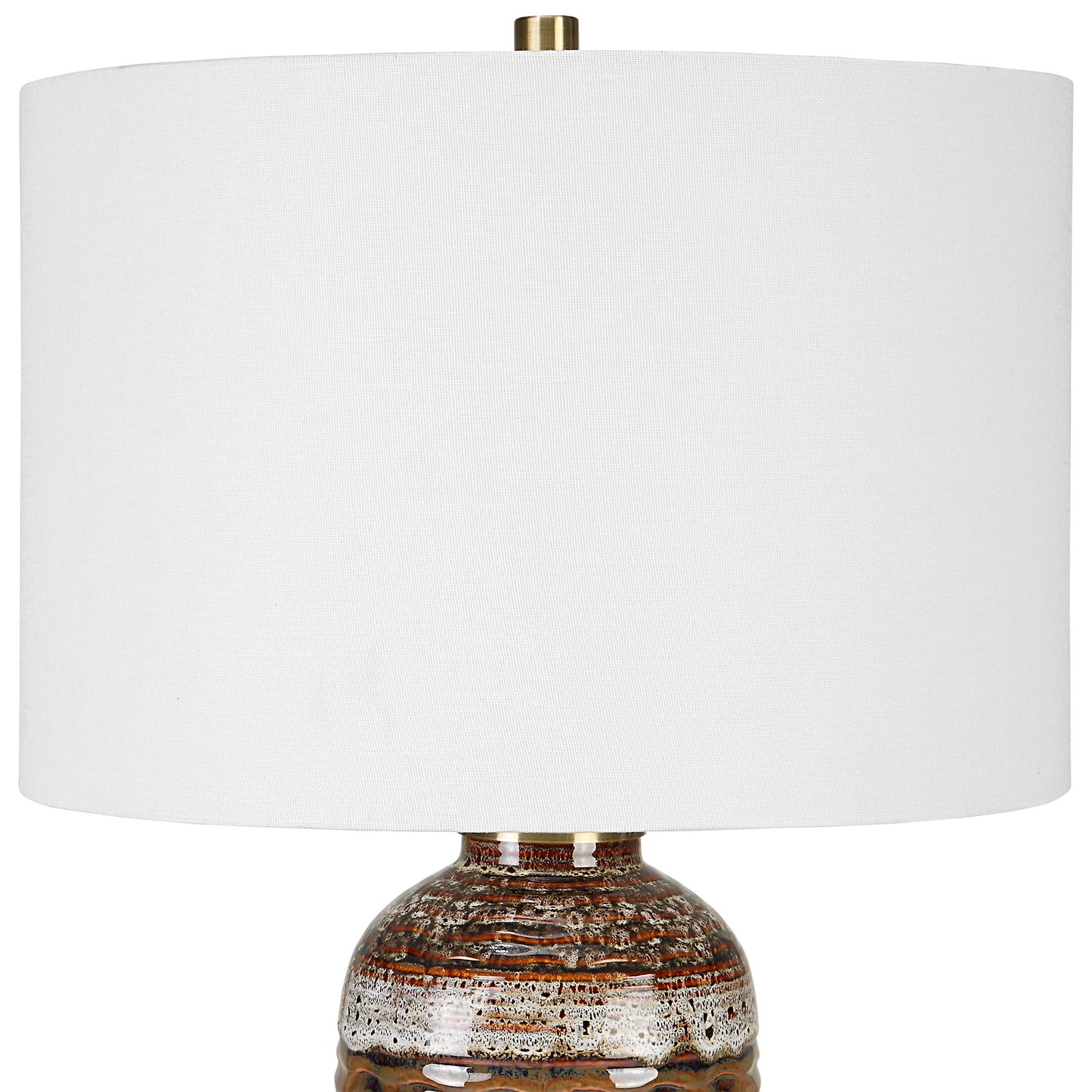 Roan - Artisian Table Lamp - Dark Brown